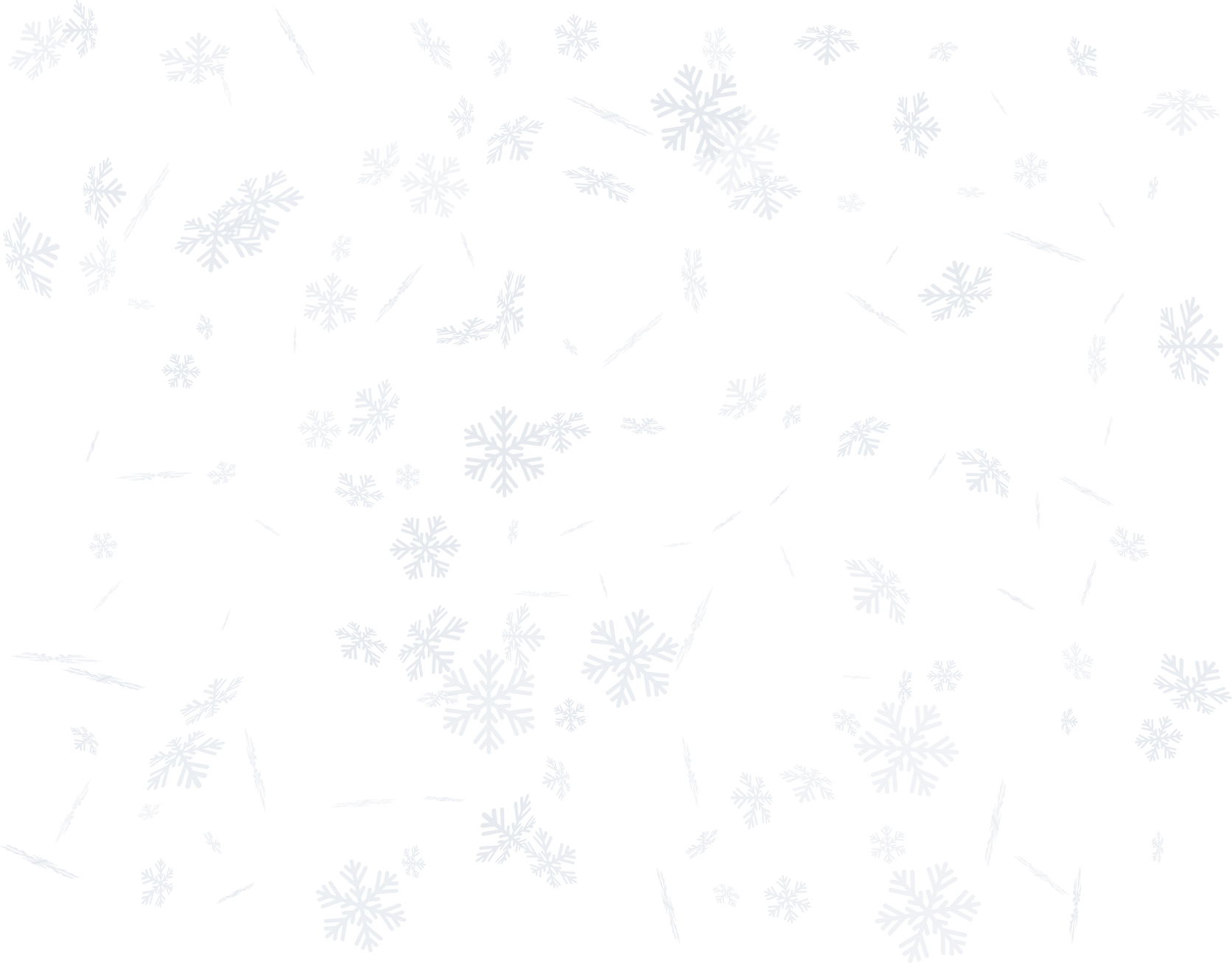 Falling Transparent Snowflakes Background, Bokeh Effect. Winter Holiday Snowfall.